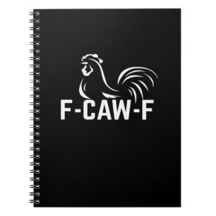 Cuaderno F-Caw-F Cita divertida de juego de palabras Creati