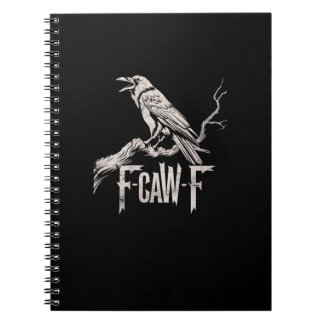 Cuaderno F-Caw-F Cuervo Juego de Palabras Pájaro Divertido