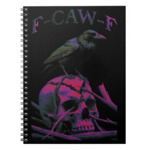 Cuaderno F-Caw-F Funny Black Crow Bird