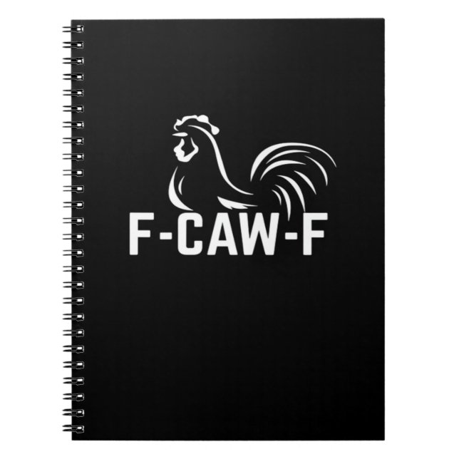 Cuaderno F-Caw-F Funny Wordplay Quote Creative Casual (Frente)