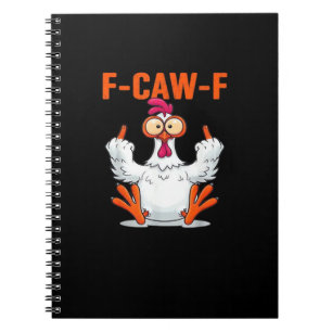 Cuaderno F-Caw-F Gallina Divertida Clásica Minimalista Limp