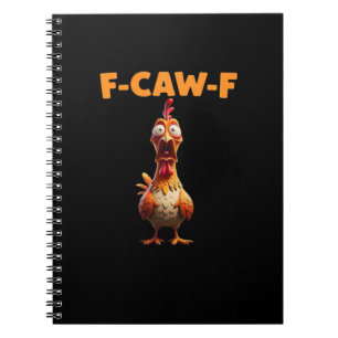 Cuaderno F-Caw-F Gallo Divertido Decir Pollo Meme Sarcasti