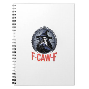 Cuaderno F-Caw-F Gráfico Retro Clásico