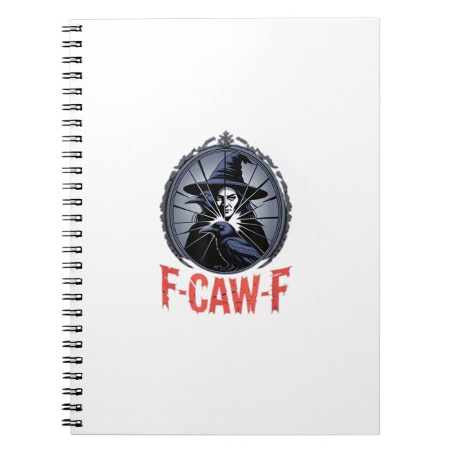 Cuaderno F-Caw-F Gráfico Retro Clásico (Frente)