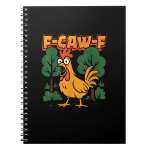 Cuaderno F-Caw-F Humor Divertido de Pollo F-Caw-F Cita Vint