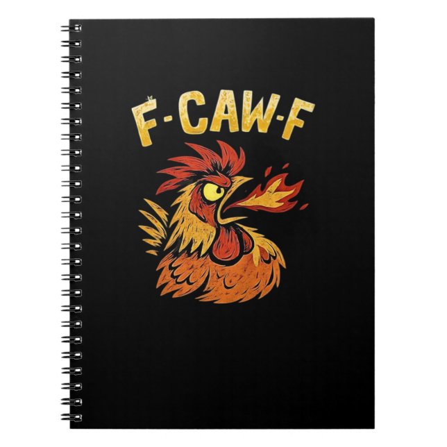 Cuaderno F-Caw-F-Pollo Clásico Minimalista Limpio (Frente)