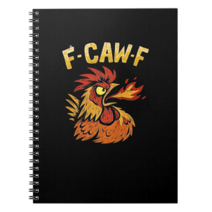 Cuaderno F-Caw-F-Pollo Clásico Minimalista Limpio