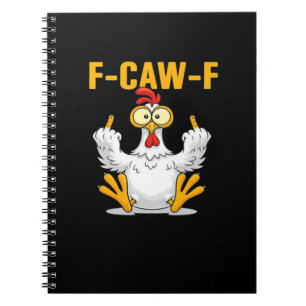 Cuaderno F-Caw-F-Pollo Esencial Divertido Moderno