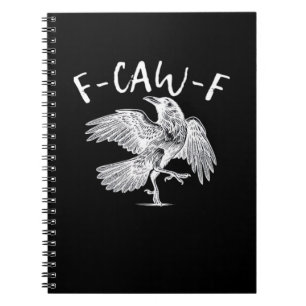 Cuaderno F-Caw-F Raven Gráfico Vintage
