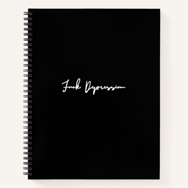 Cuaderno F*ck Depression Journal - Script Edition | CTFOD (Anverso)