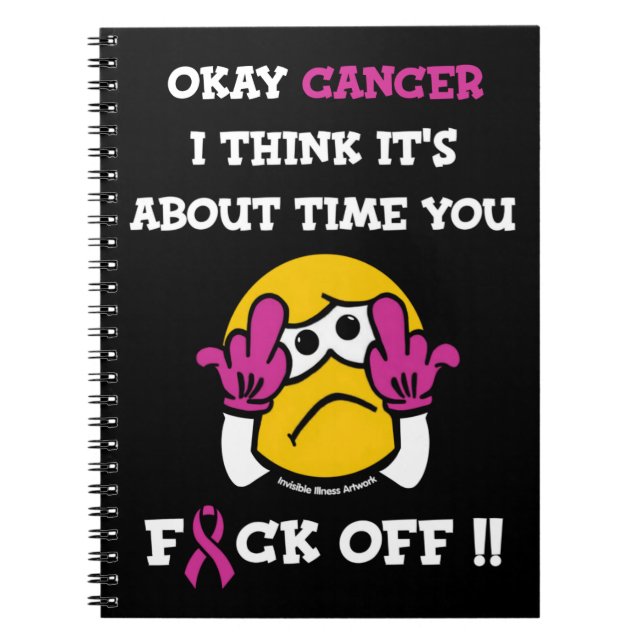 Cuaderno F#CK OFF... Cáncer de mama (Frente)