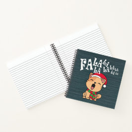 Cuaderno Fa La La Navidades Un Gato Cantando Un Bloc De Not