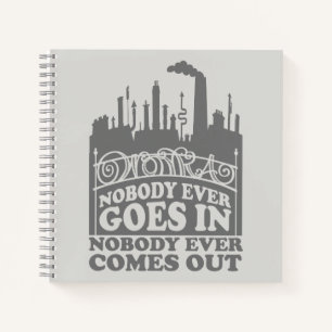 Cuaderno Fábrica Willy Wonka - Nunca Entra Nadie