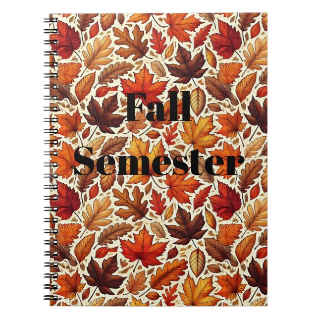 Cuaderno Fabulosas hojas de otoño (Frente)