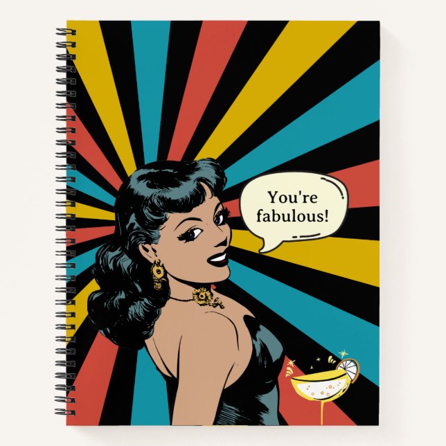 Cuaderno Fabuloso Pinup de todos los días: ¡Celébate! (Anverso)