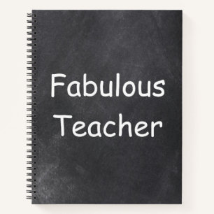Cuaderno Fabuloso Teacher Chalkboard Design Gift Idea