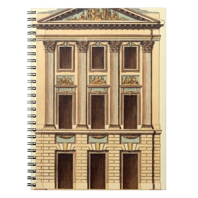 Cuaderno Fachada arquitectónica de Jean Deneufforge (Frente)