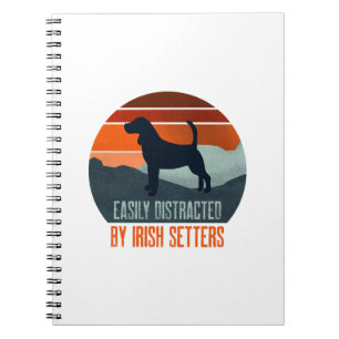 Cuaderno Fácilmente Distraído Por Caminatas De Perros Irish