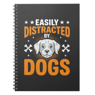 Cuaderno Fácilmente Distraído Por Perros