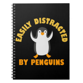 Cuaderno Fácilmente Distraído Por Pingüinos