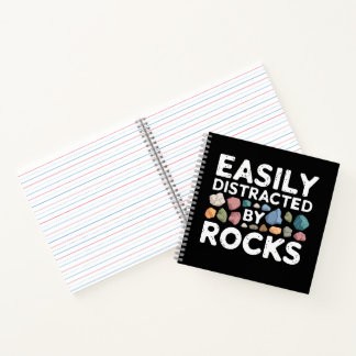 Cuaderno Fácilmente Distraído Por Rocas