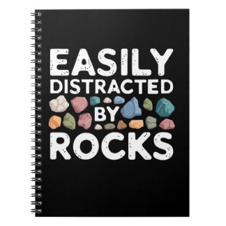 Cuaderno Fácilmente Distraído Por Rocas