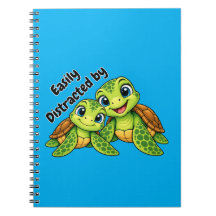 Cuaderno Fácilmente Distraído por Tortugas