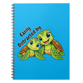 Cuaderno Fácilmente Distraído por Tortugas