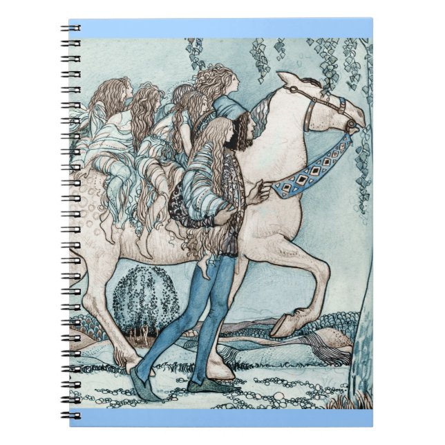 Cuaderno Faeries sobre el caballo blanco (Frente)