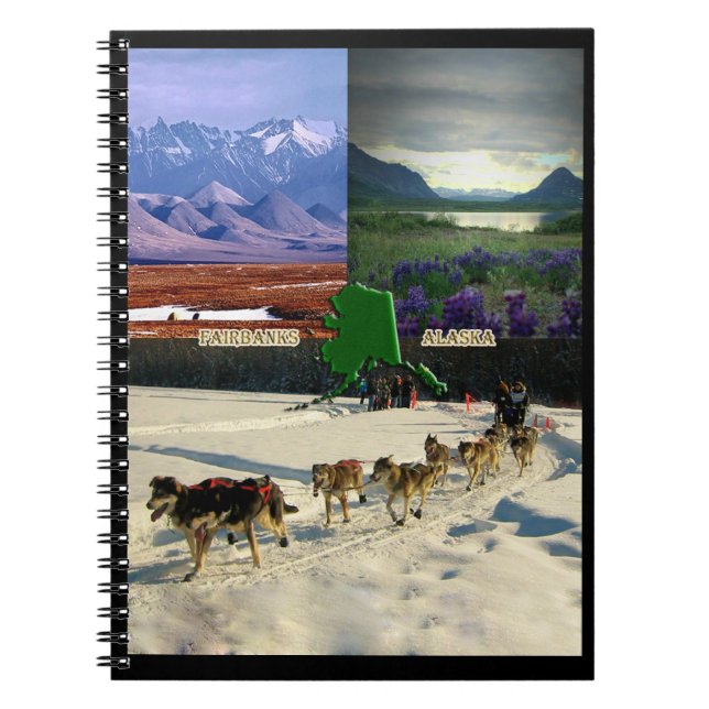 Cuaderno Fairbanks, Alaska Collage (Frente)