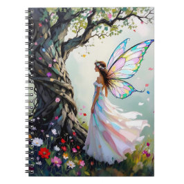 Cuaderno Fairy and Magical Vine Wrapped Tree