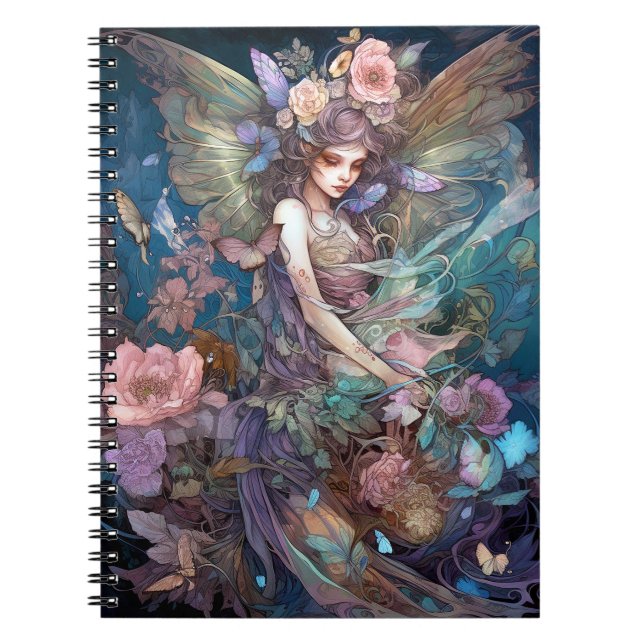 Cuaderno Fairy Woman Fantasy Art (Frente)