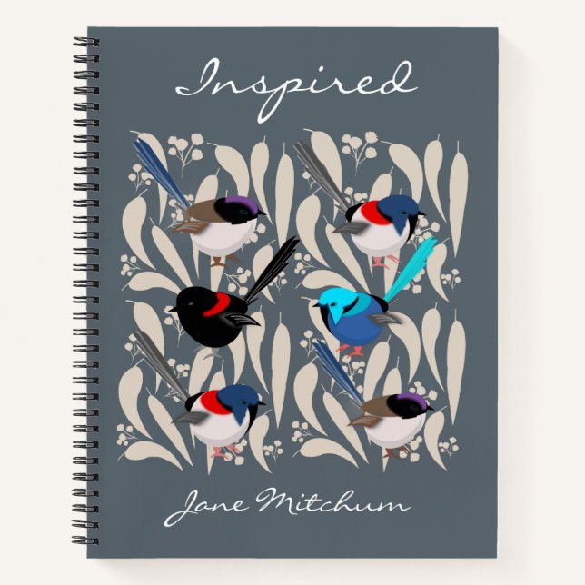 Cuaderno Fairy Wrens (Anverso)