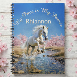Cuaderno Fairycore White Horse Slow Living Wellness Journal