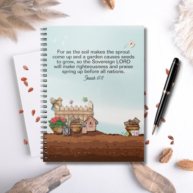 Cuaderno Faith and Growth Isaiah 61:11 Garden Journal (Isaiah 61:11 Gardener's Journal)