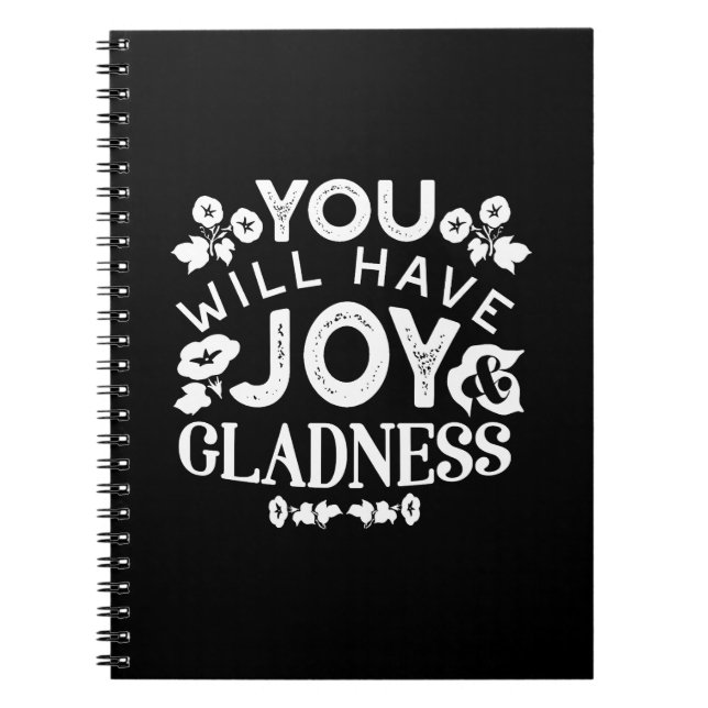 Cuaderno Faith and Happiness – Joy and Gladness Quotes (Frente)