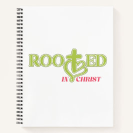 Cuaderno Faith Based Journal Rooted in Christ