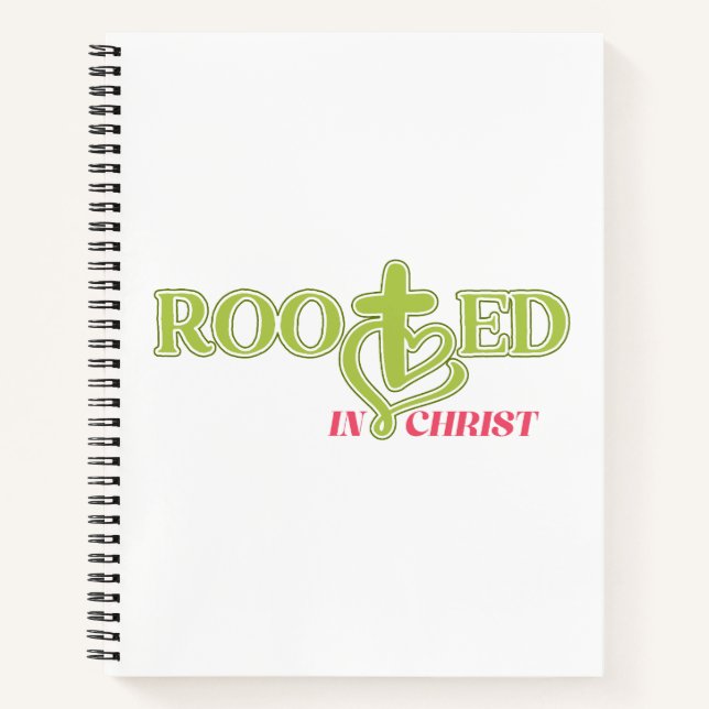 Cuaderno Faith Based Journal Rooted in Christ (Anverso)