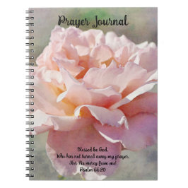 Cuaderno Faith Bonito Pink Rose Art Prayer Journal