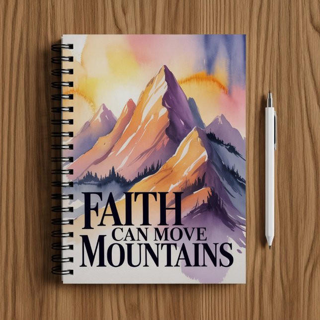 Cuaderno Faith can move mountains notebook  (Subido por el creador)