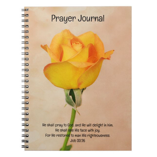 Cuaderno Faith Golden Naranja Rosa Art Prayer Journal (Frente)
