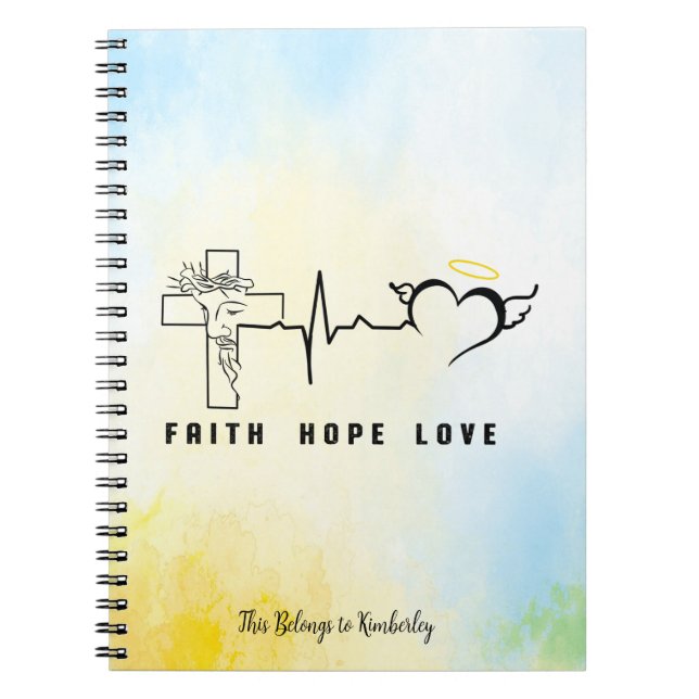 Cuaderno Faith Hope Love (Frente)