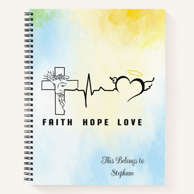 Cuaderno Faith Hope Love (Anverso)
