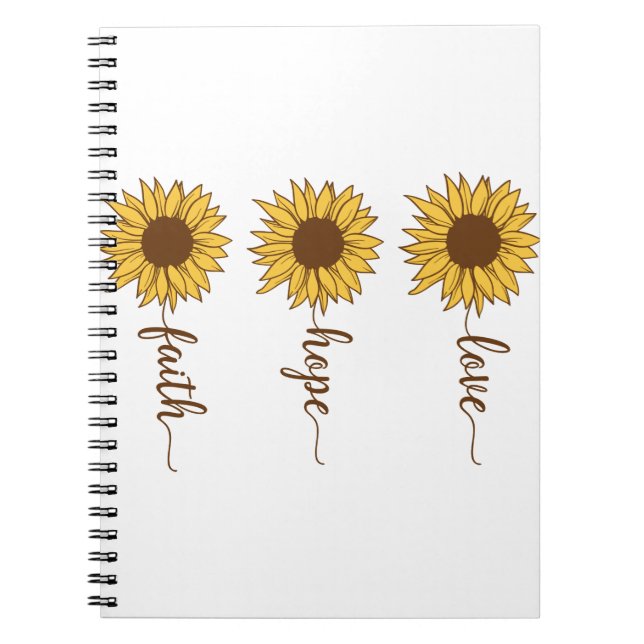 Cuaderno Faith Hope Love (Frente)