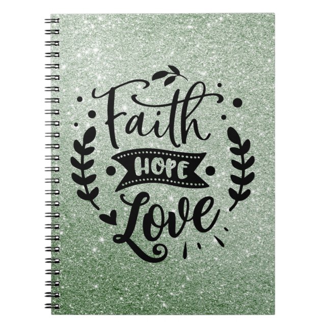 Cuaderno Faith Hope Love Notebook (Frente)