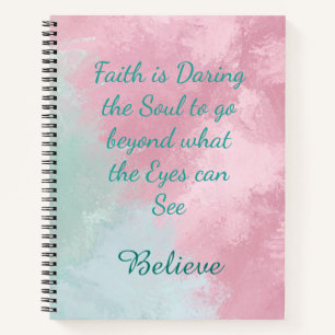 Cuaderno Faith is Daring Marble Journal Notebook