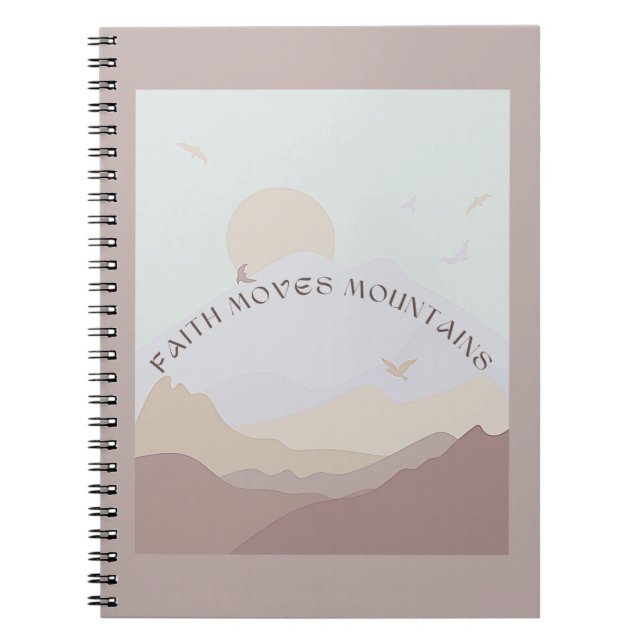 Cuaderno Faith mueve montañas (Frente)