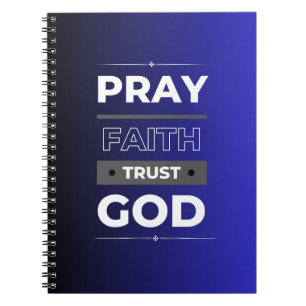 Cuaderno Faith, Pray, Trust God Notebook
