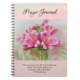 Cuaderno Faith Soft Pink Flowers Prayer Journal