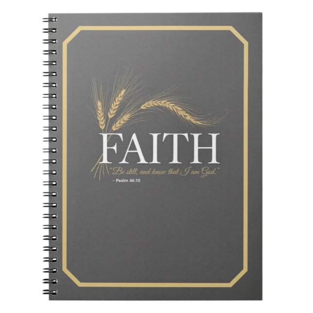 Cuaderno "Faith" Statement Journal - Minimalist Typography  (Frente)